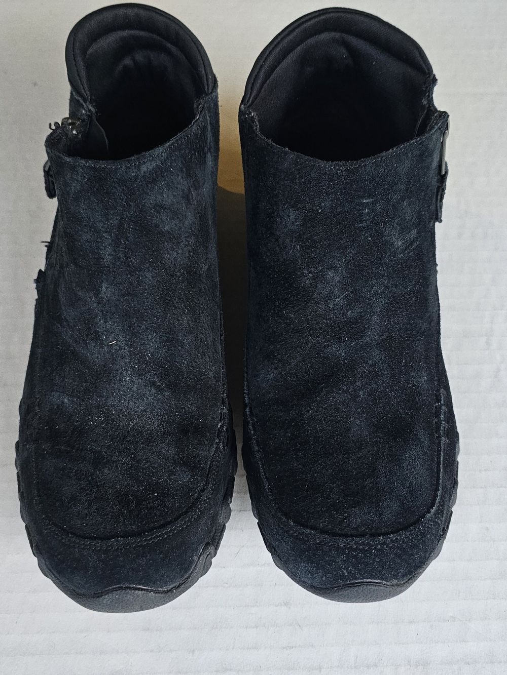 Skechers Black Suede Ankle Booties